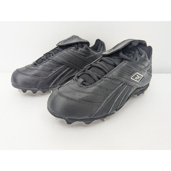 Reebok Men's Baseball Past Time Low Steel Blk 18-77800 Size 6.5 - Picture 1 of 10